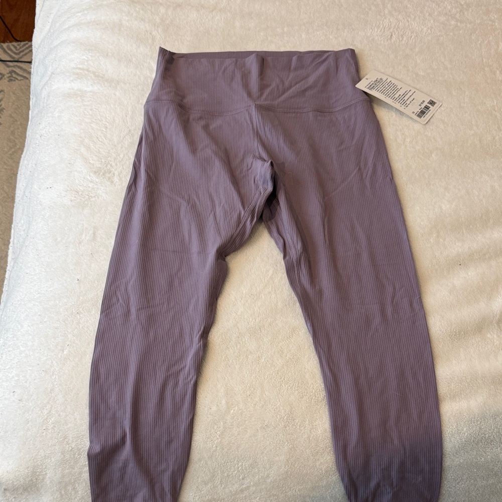 lululemon athletica align 25 in ribbed high rise Lavender Leggings